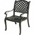 3 Piece Bistro Set Patio furniture cast aluminum Chairs Table Dark Bronze