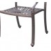 Outdoor furniture set patio chairs round table 60" Elisabeth aluminum Bronze