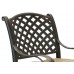Patio bar stools Set of 4 Outdoor Furniture Nassau Swivel Aluminum Bronze 