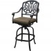 Outdoor patio bar stool Elisabeth cast Aluminum furniture barstool Modern Bronze