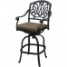 Outdoor Living Elisabeth Cast Aluminum 5pc Bar High 48" Table bar stool Bronze