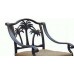 Outdoor patio bar stool Palm Tree barstools cast aluminum Desert Bronze