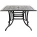 Patio set of 5 Table Chairs sling Furniture outdoor Dining dark Bronze