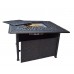 Outdoor Fire Pit Table set Patio Fireplace Propane Cast Aluminum Elisabeth 5pc