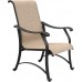 Patio set of 5 Table Chairs sling Furniture outdoor Dining dark Bronze