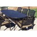 Patio set 9pc cast aluminum luxury outdoor furniture dining Nassau table Desert Antique Bronze