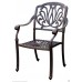Patio set Outdoor furniture dining table chairs Aluminum Elizabeth Bronze