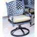 Patio set 9pc cast aluminum luxury outdoor furniture dining Nassau table Desert Antique Bronze