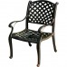 Patio set 9pc cast aluminum luxury outdoor furniture dining Nassau table Desert Antique Bronze